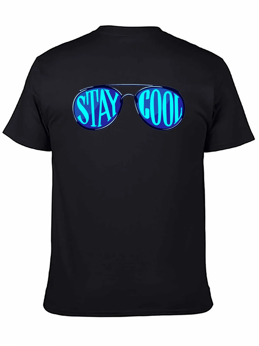 Stay Cool Sunglasses Graphic Black T-Shirt product image 2