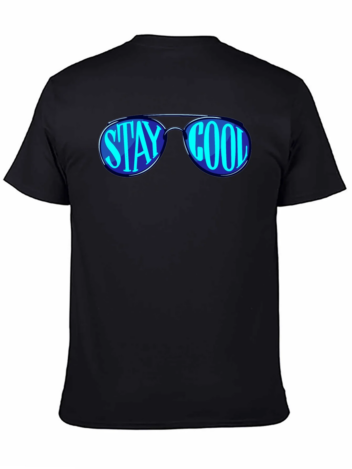 Stay Cool Sunglasses Graphic Black T-Shirt product image 2