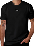 CEO T-Shirt - Classic Black Cotton Crew Neck product image 1