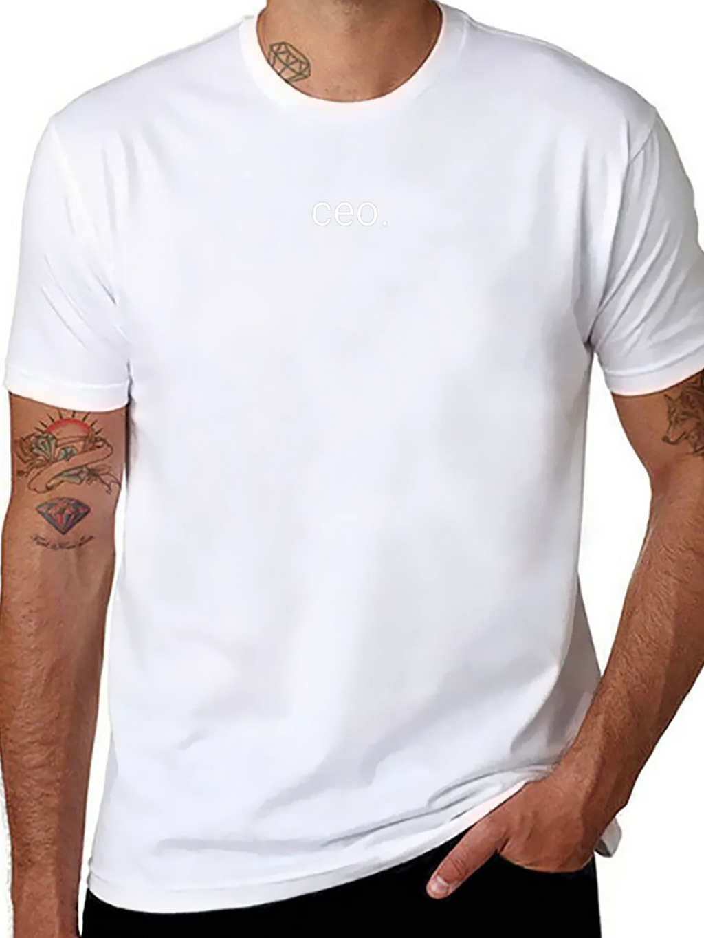 CEO T-Shirt - Classic Black Cotton Crew Neck product image 7