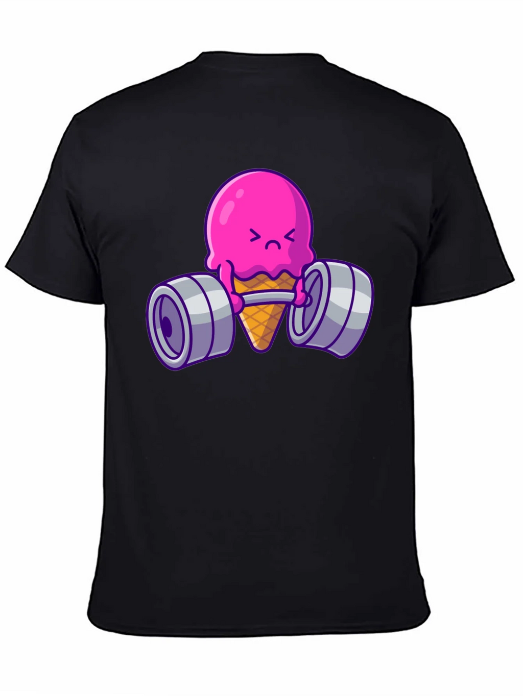 Funny Ice Cream Lifting Weights T-Shirt product image 4