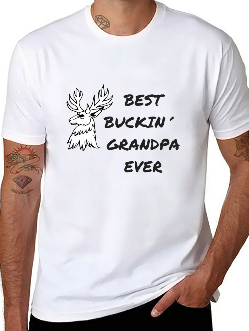 Best Buckin Grandpa Ever Graphic Tee product image 7