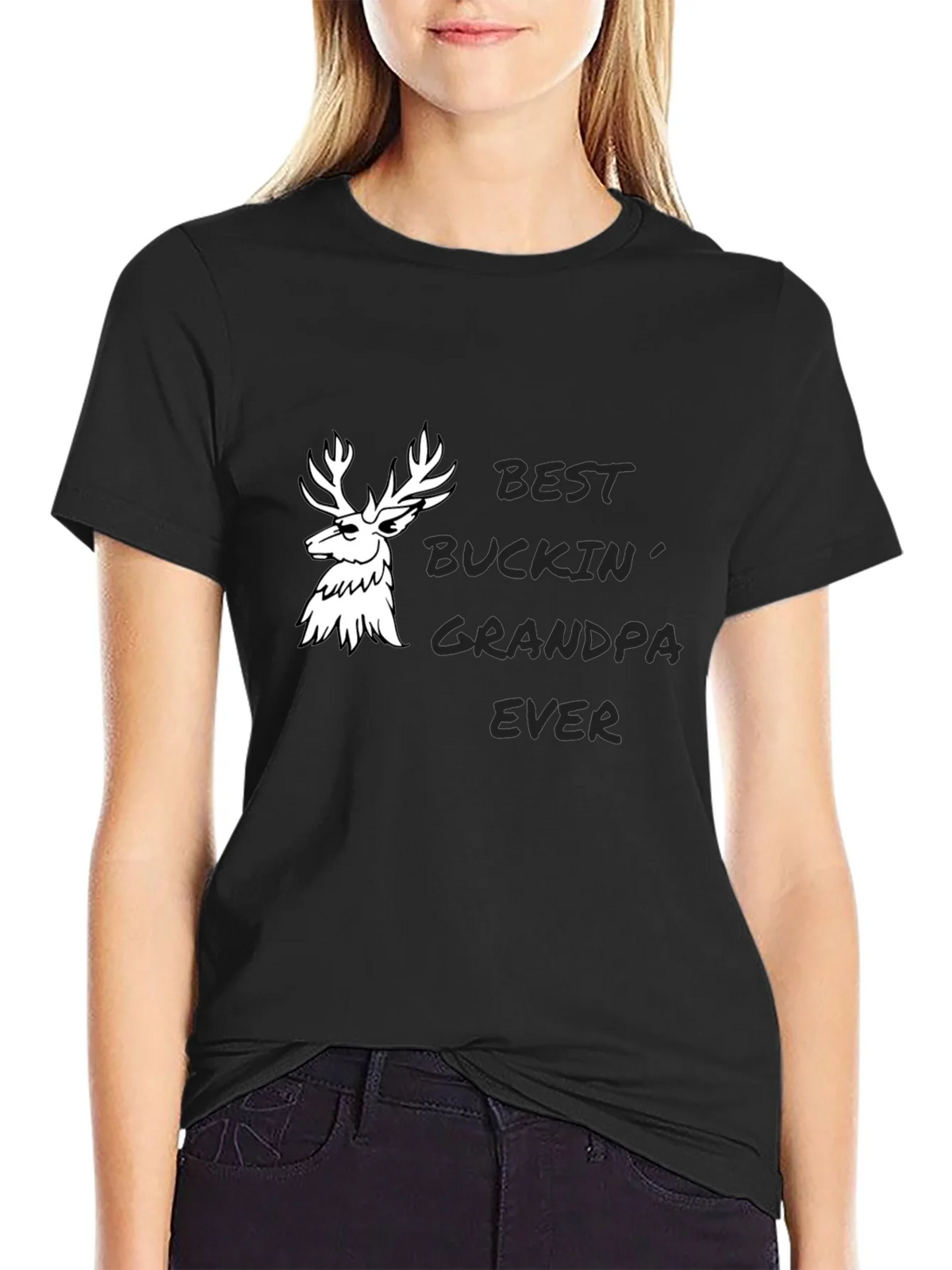 Best Buckin Grandpa Ever Graphic Tee product image 2