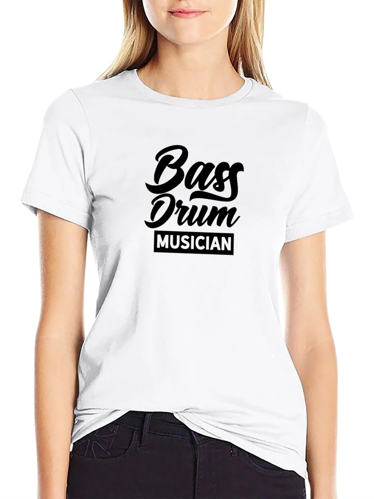 Bass Drum Musician Black T-Shirt product image 8