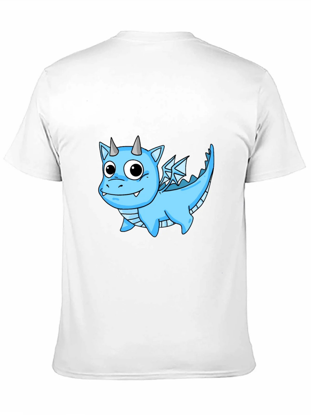 Cute Cartoon Dragon T-Shirt - Black Cotton Tee product image 10
