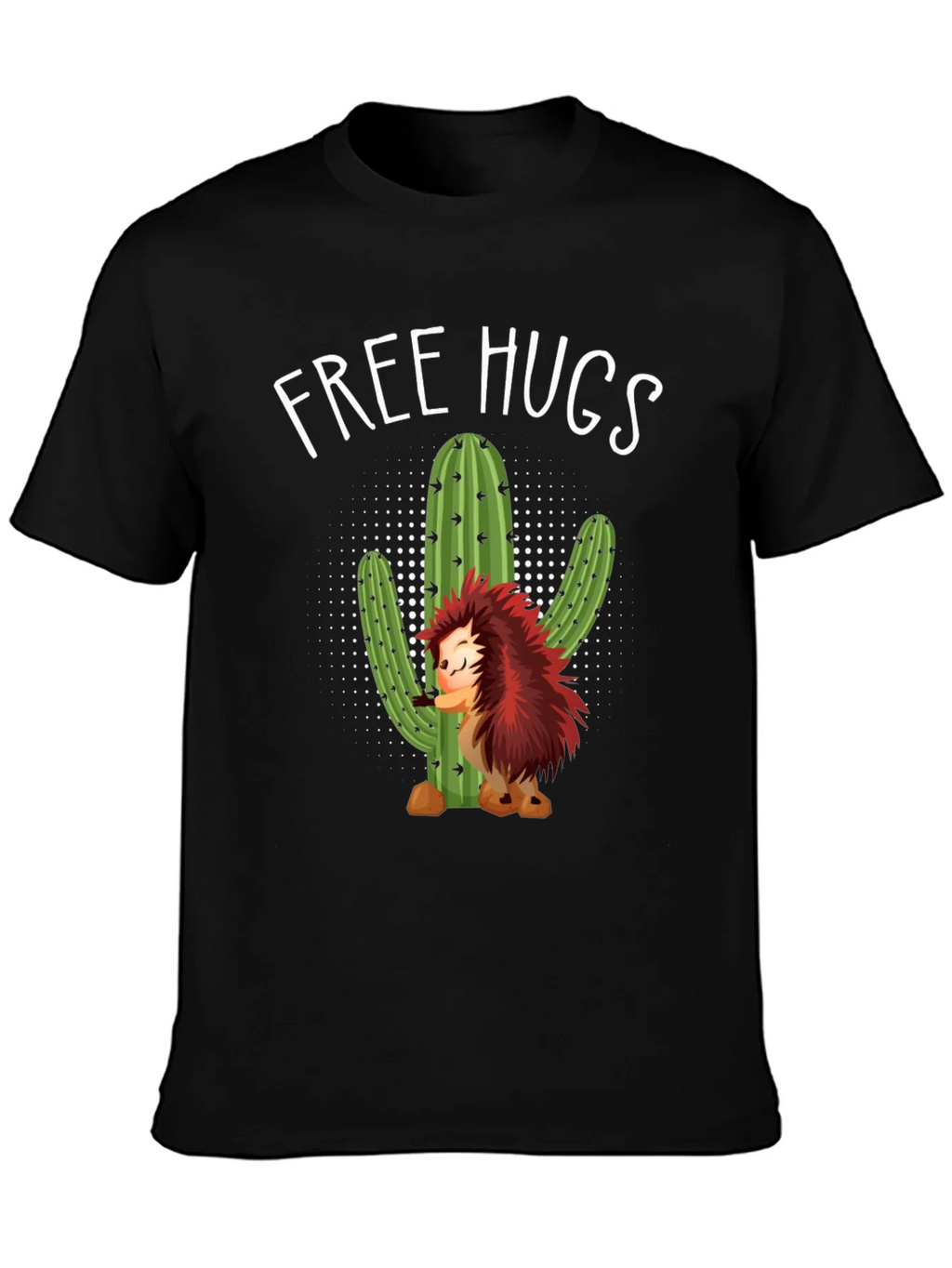 Free Hugs Hedgehog Cactus Graphic Tee product image 1