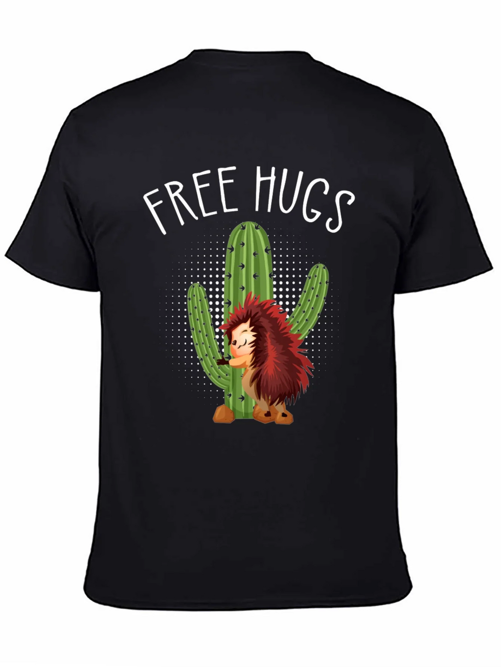 Free Hugs Hedgehog Cactus Graphic Tee product image 2