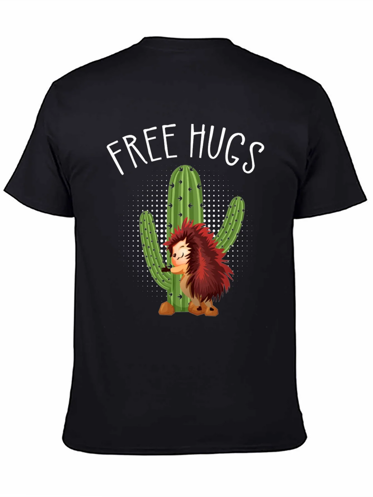 Free Hugs Hedgehog Cactus Graphic Tee product image 2