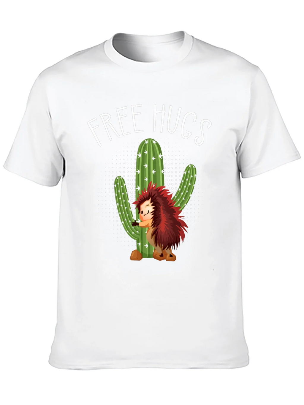 Free Hugs Hedgehog Cactus Graphic Tee product image 5