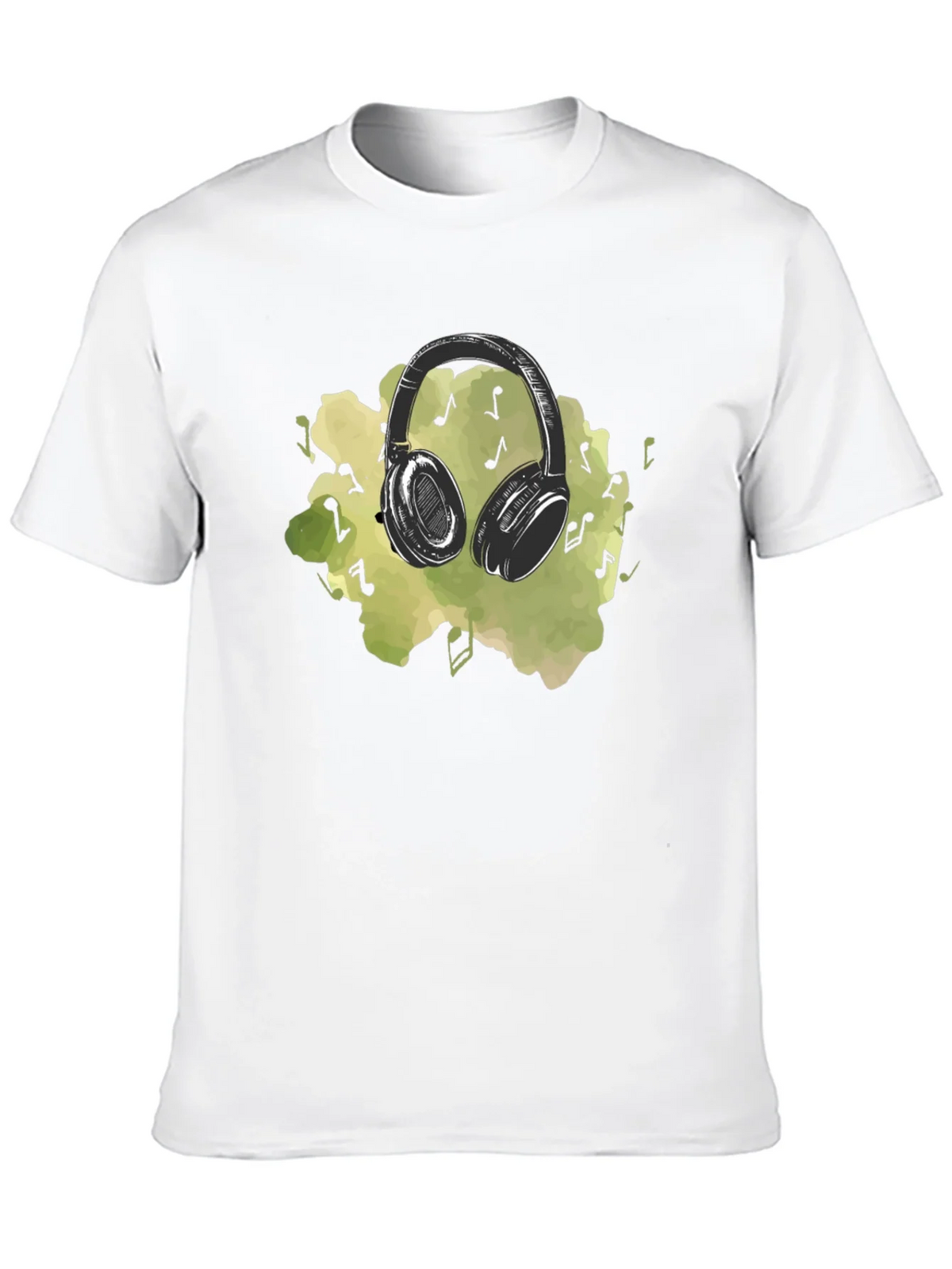 Music Lovers Headphones Graphic Tee - Black product image 5
