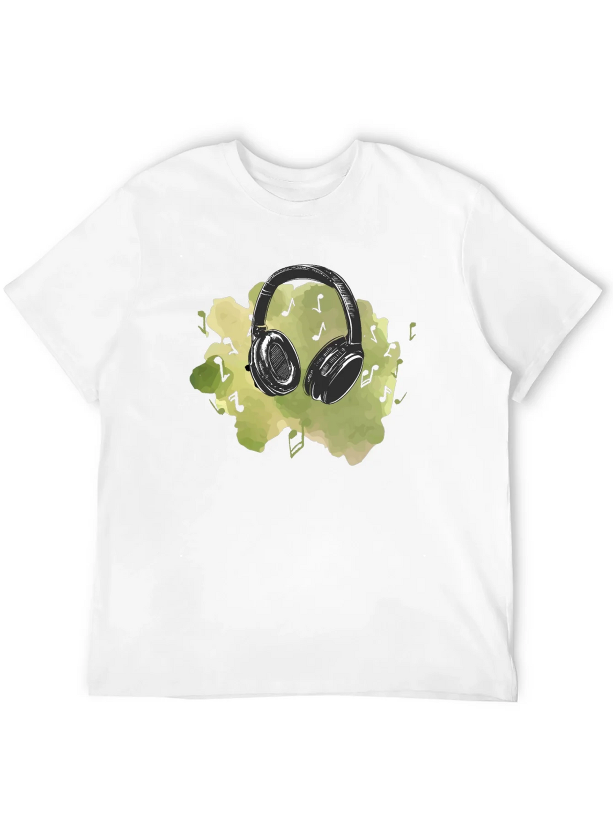 Music Lovers Headphones Graphic Tee - Black product image 7