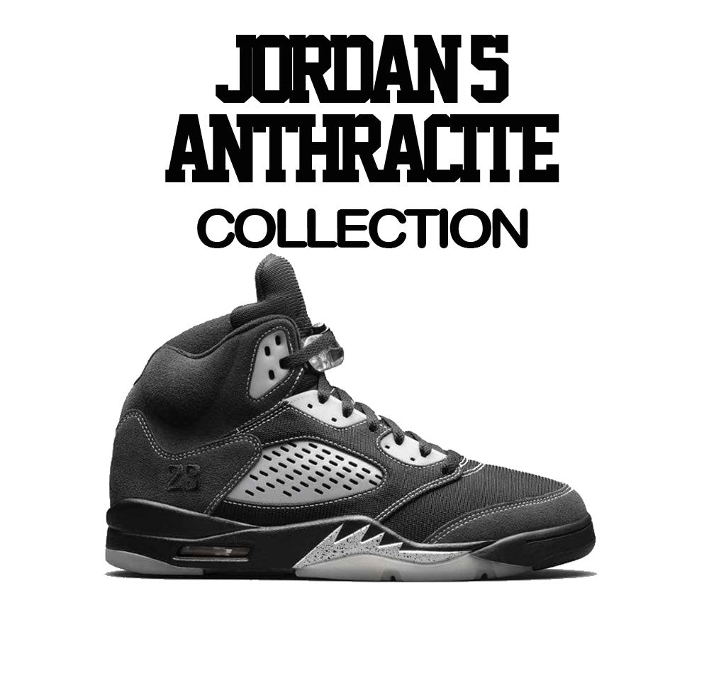 Retro 5 Anthracite ST Logo Shirt