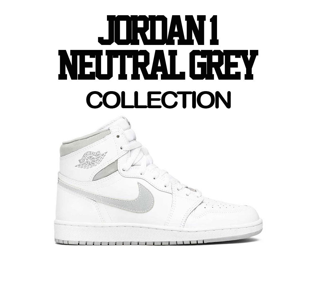 Retro 1 Neutral Grey Social Distance Shirt