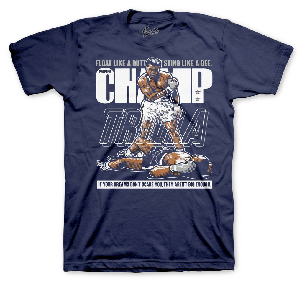 Retro 3 Midnight Navy Trilla Shirt