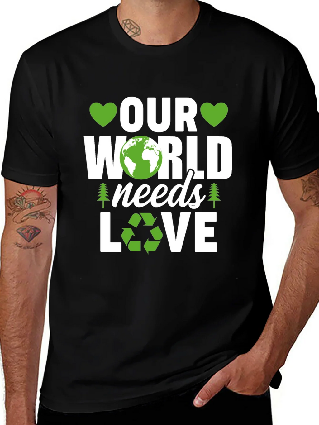 Our World Needs Love Earth Day T-Shirt product image 1