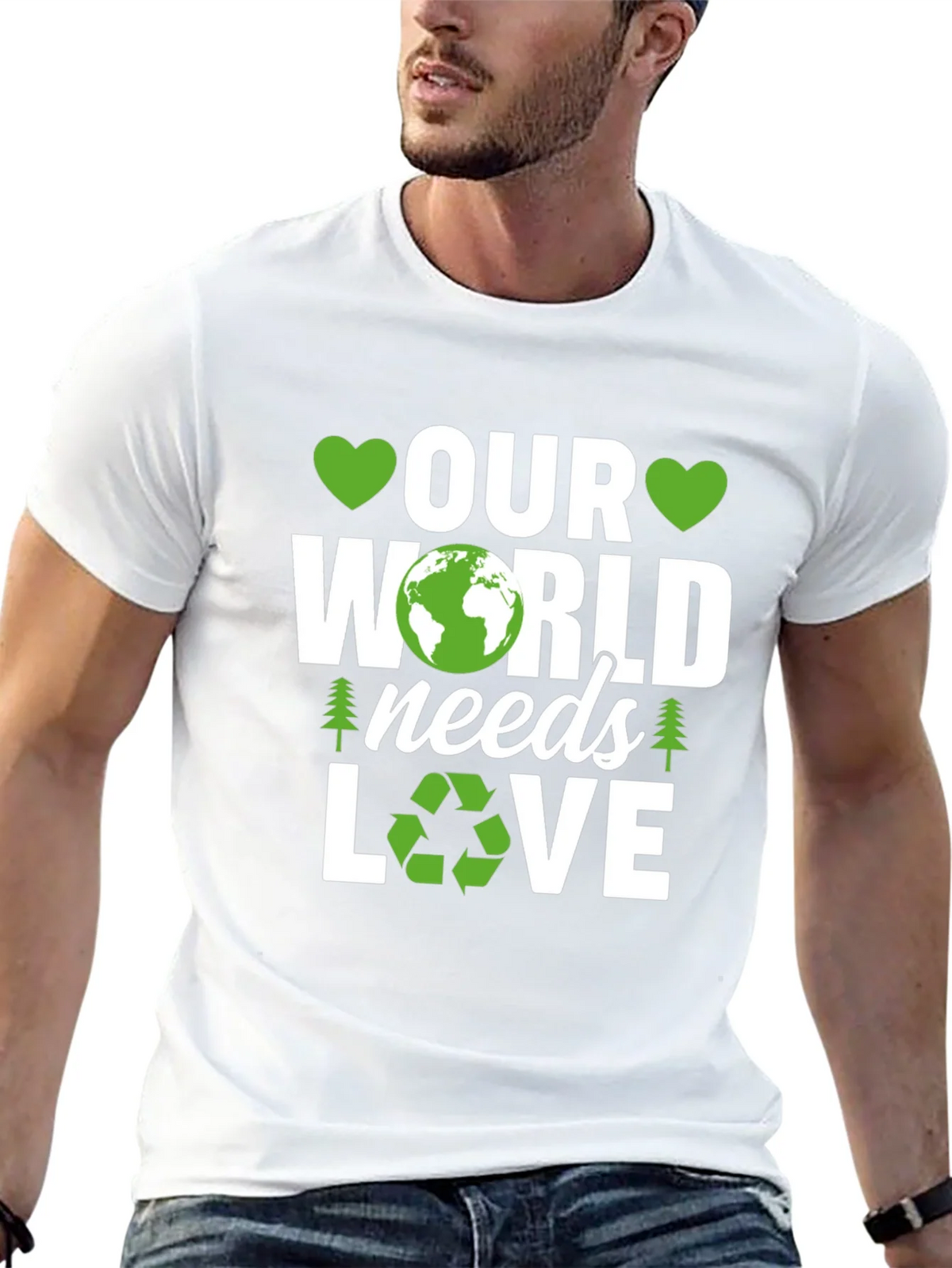 Our World Needs Love Earth Day T-Shirt product image 12