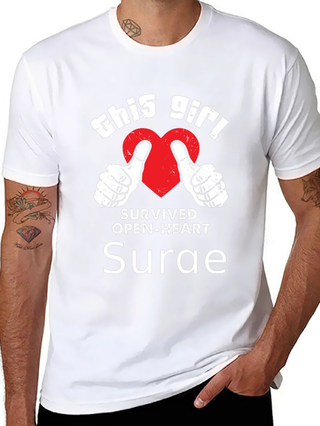 Open-Heart Surgery Survivor T-Shirt product image 3