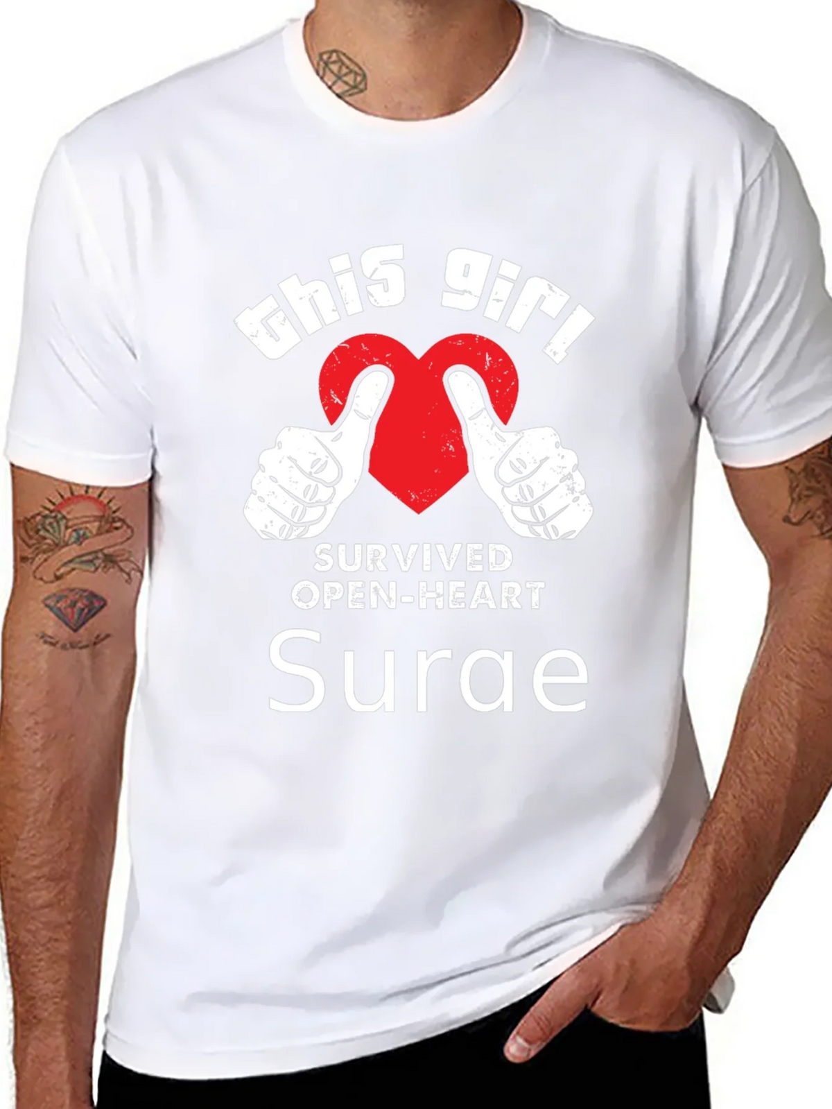 Open-Heart Surgery Survivor T-Shirt product image 3