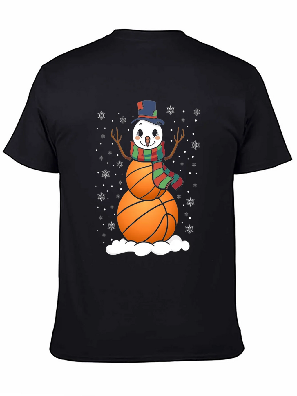 Basketball Snowman Graphic Tee product image 4