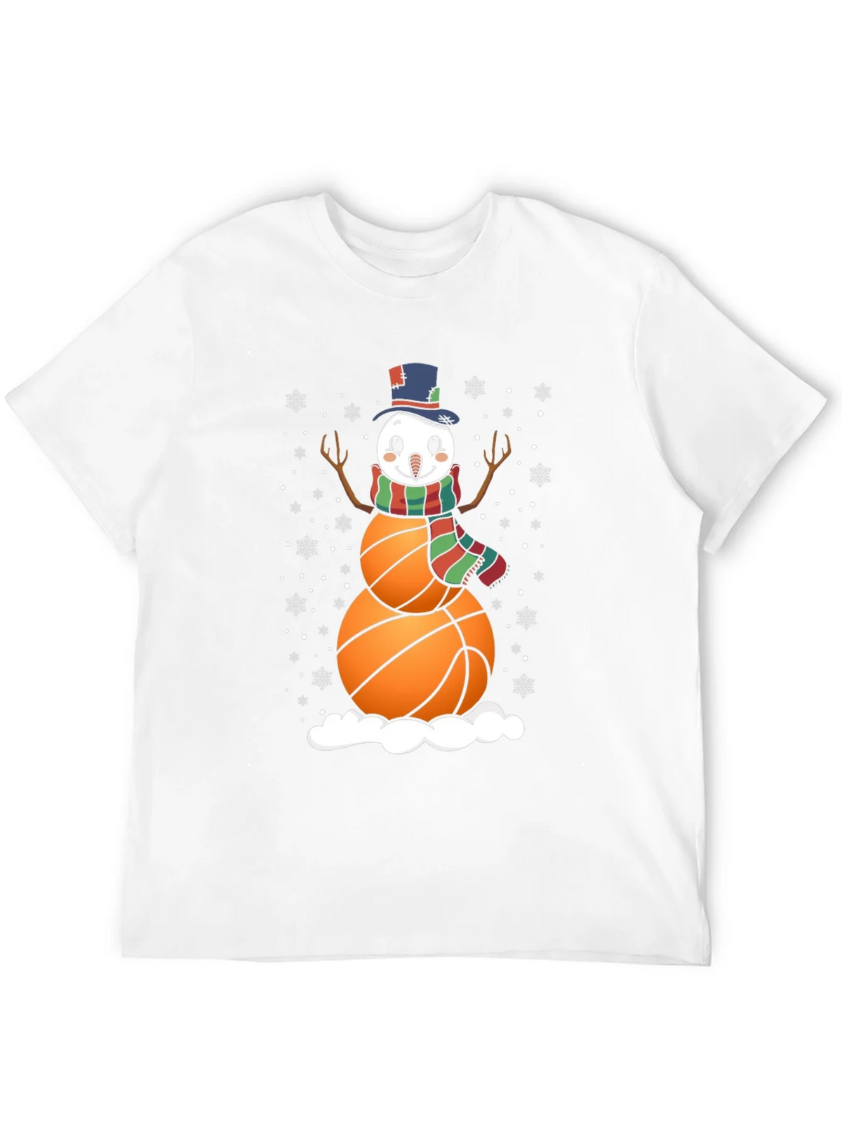 Basketball Snowman Graphic Tee product image 11