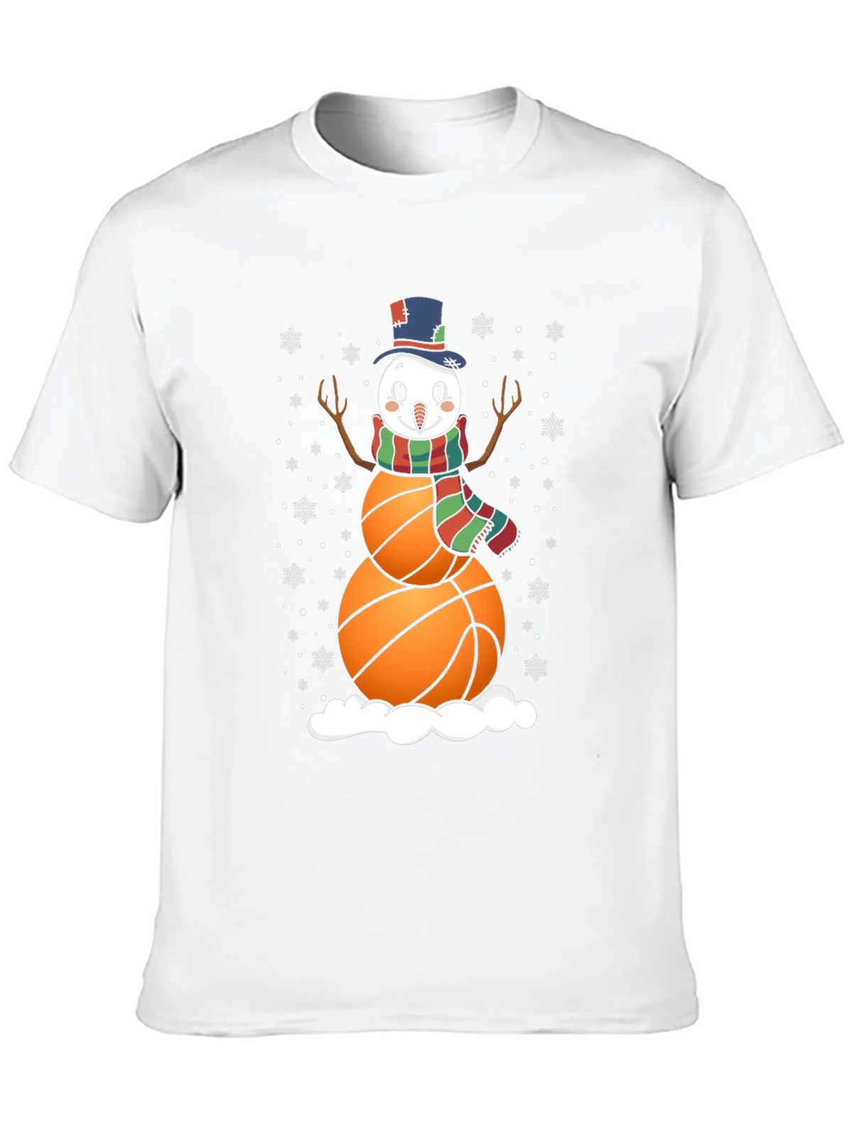 Basketball Snowman Graphic Tee product image 9