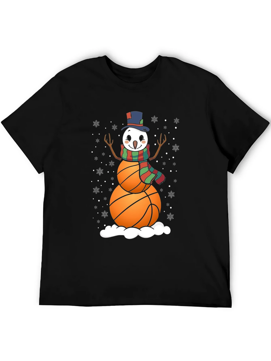 Basketball Snowman Graphic Tee product image 5