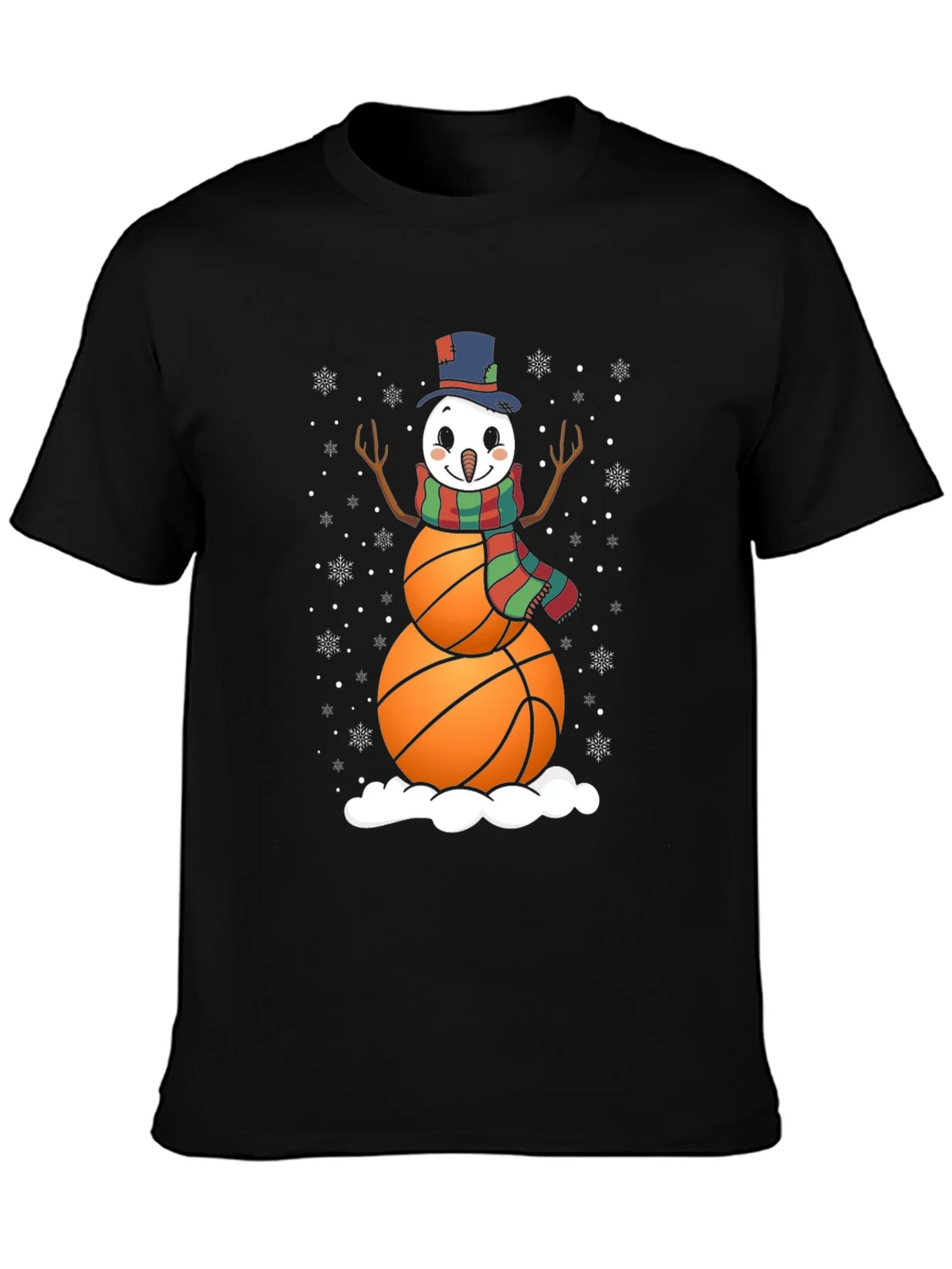 Basketball Snowman Graphic Tee product image 3