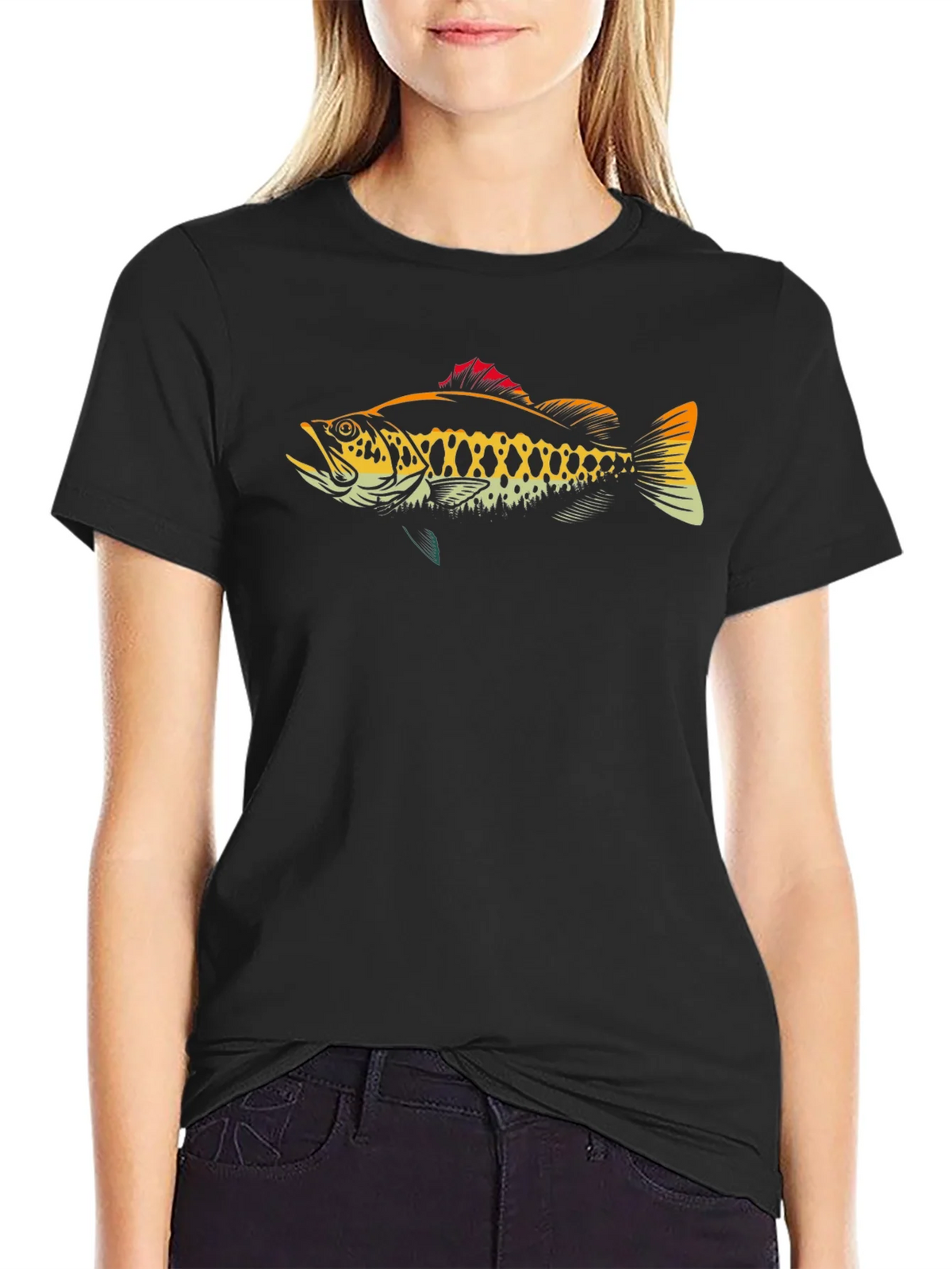 Bass Fish Graphic T-Shirt - Anglers Tee product image 2