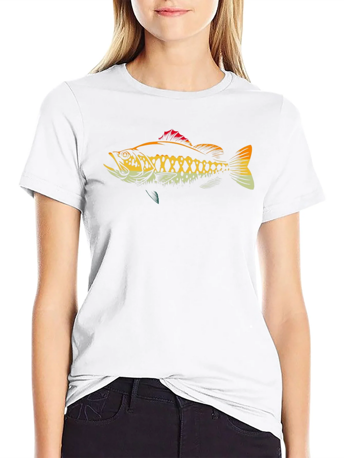 Bass Fish Graphic T-Shirt - Anglers Tee product image 5