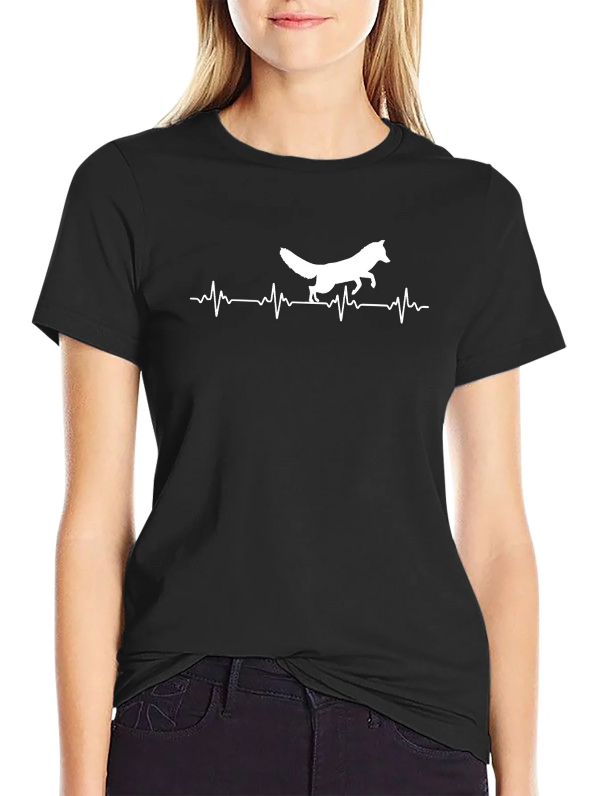 Fox Heartbeat Graphic Tee - Black product image 2
