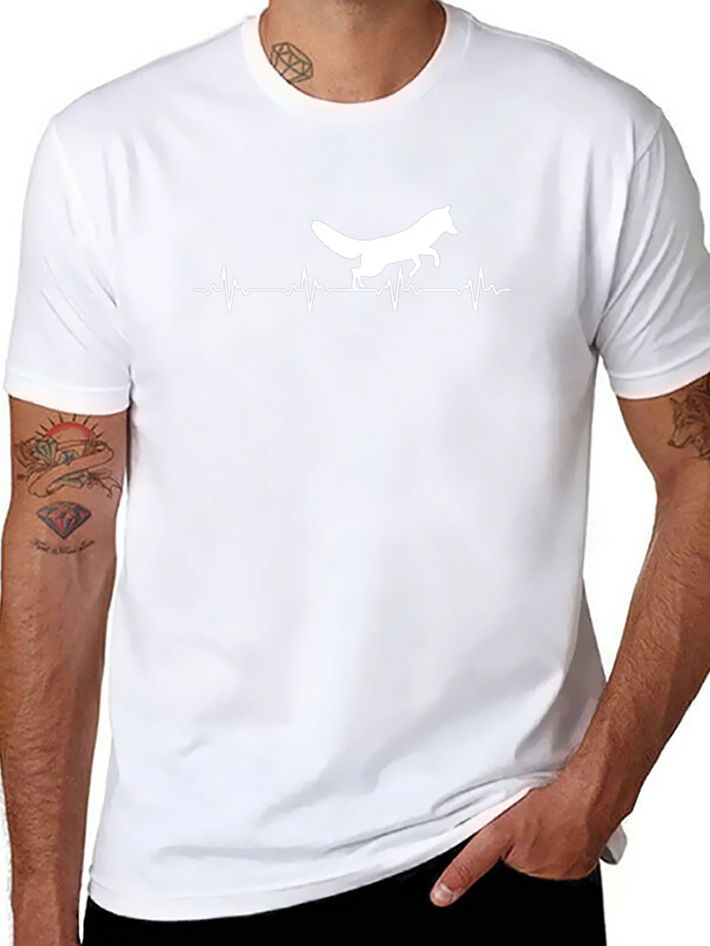 Fox Heartbeat Graphic Tee - Black product image 7
