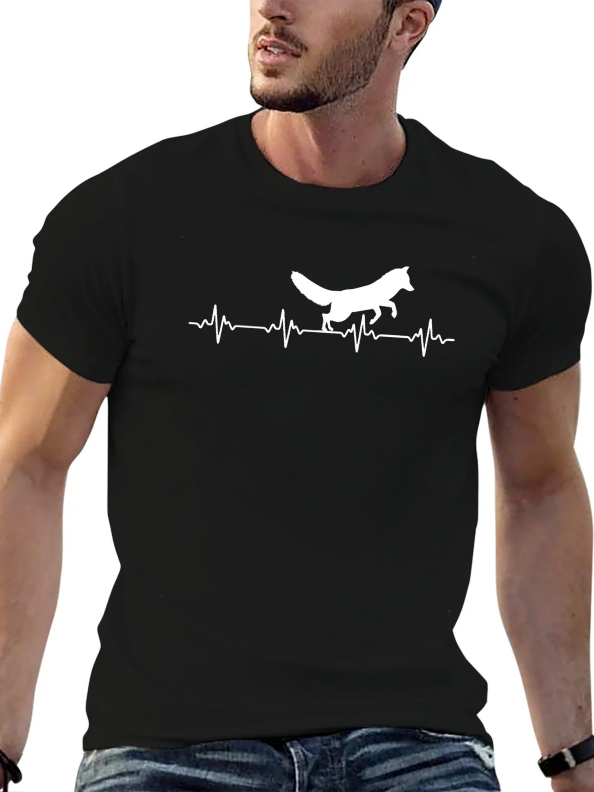 Fox Heartbeat Graphic Tee - Black product image 6