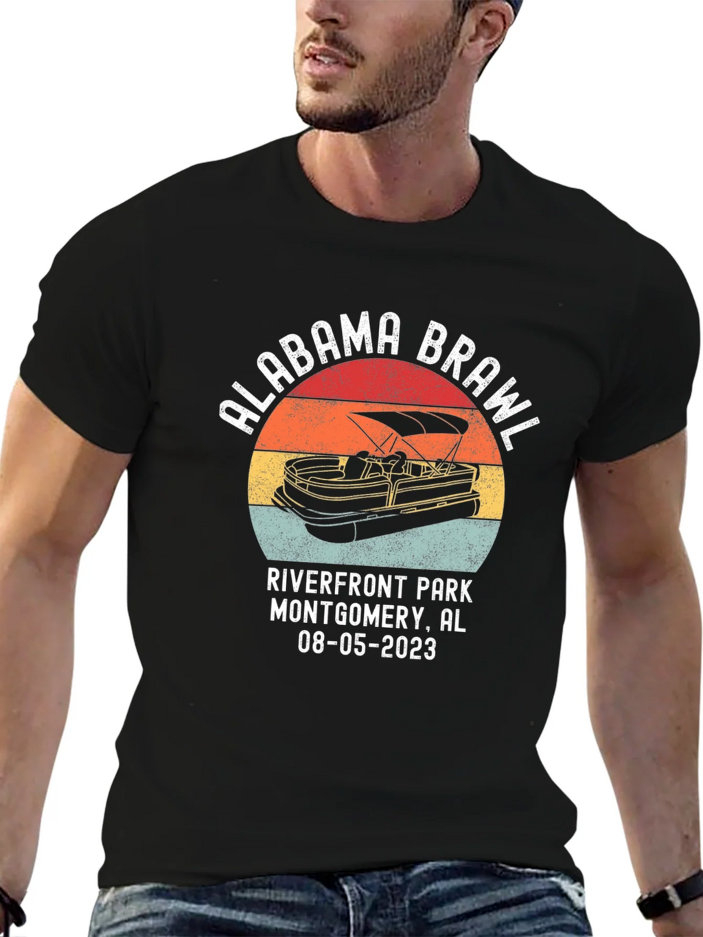 Alabama Brawl Retro T-Shirt product image 6