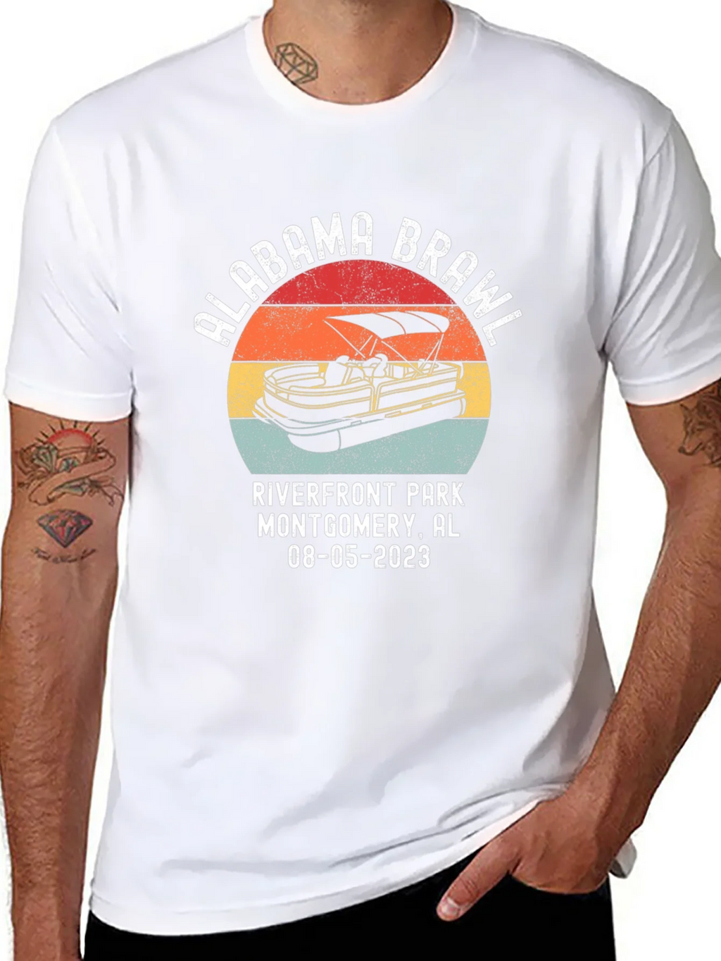 Alabama Brawl Retro T-Shirt product image 7