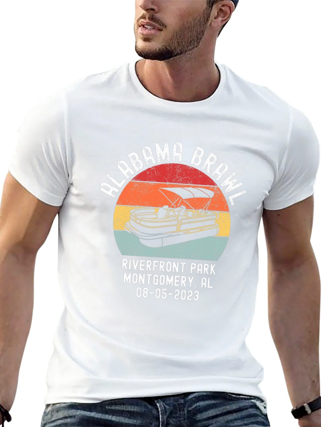 Alabama Brawl Retro T-Shirt product image 12