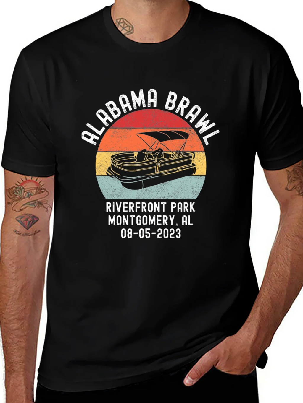 Alabama Brawl Retro T-Shirt product image 1