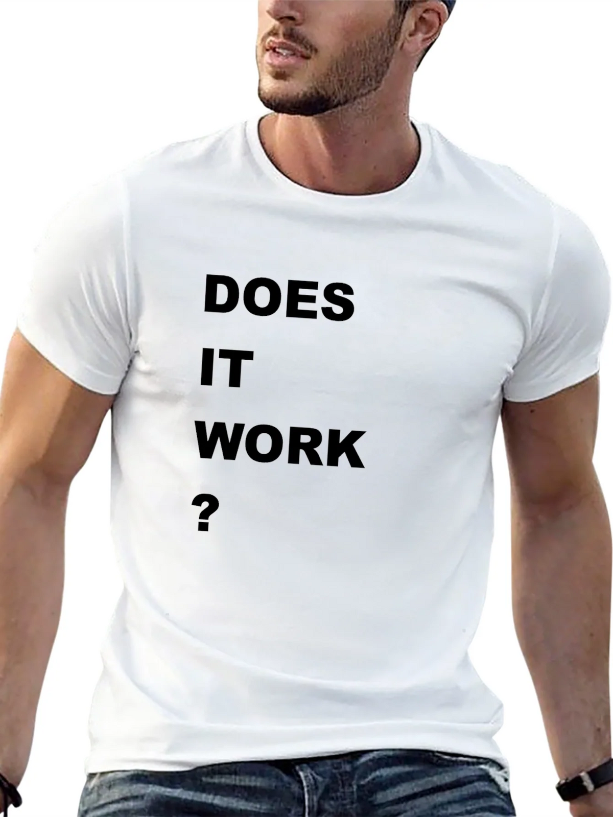 Does It Work? Black T-Shirt product image 12