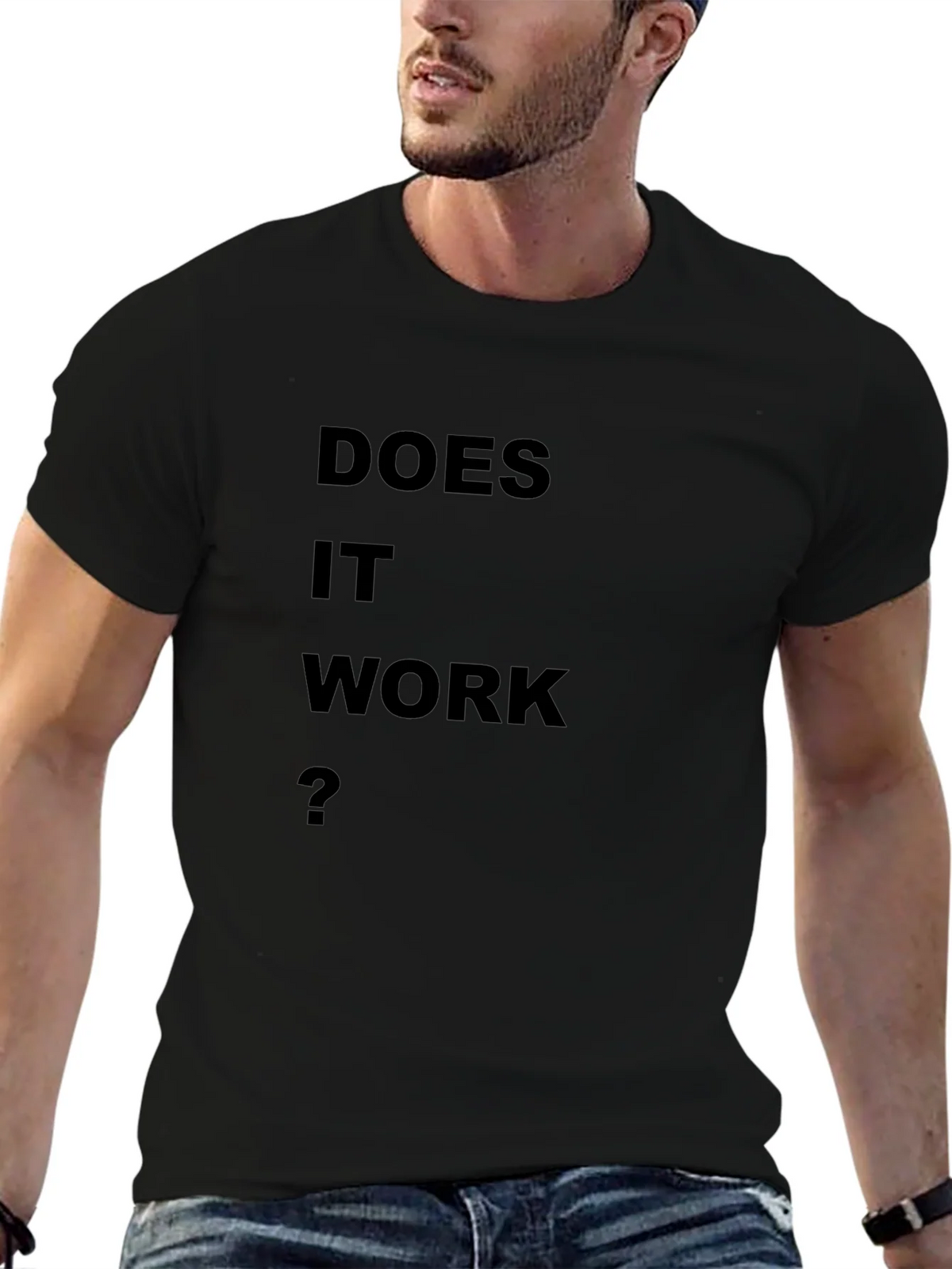 Does It Work? Black T-Shirt product image 6