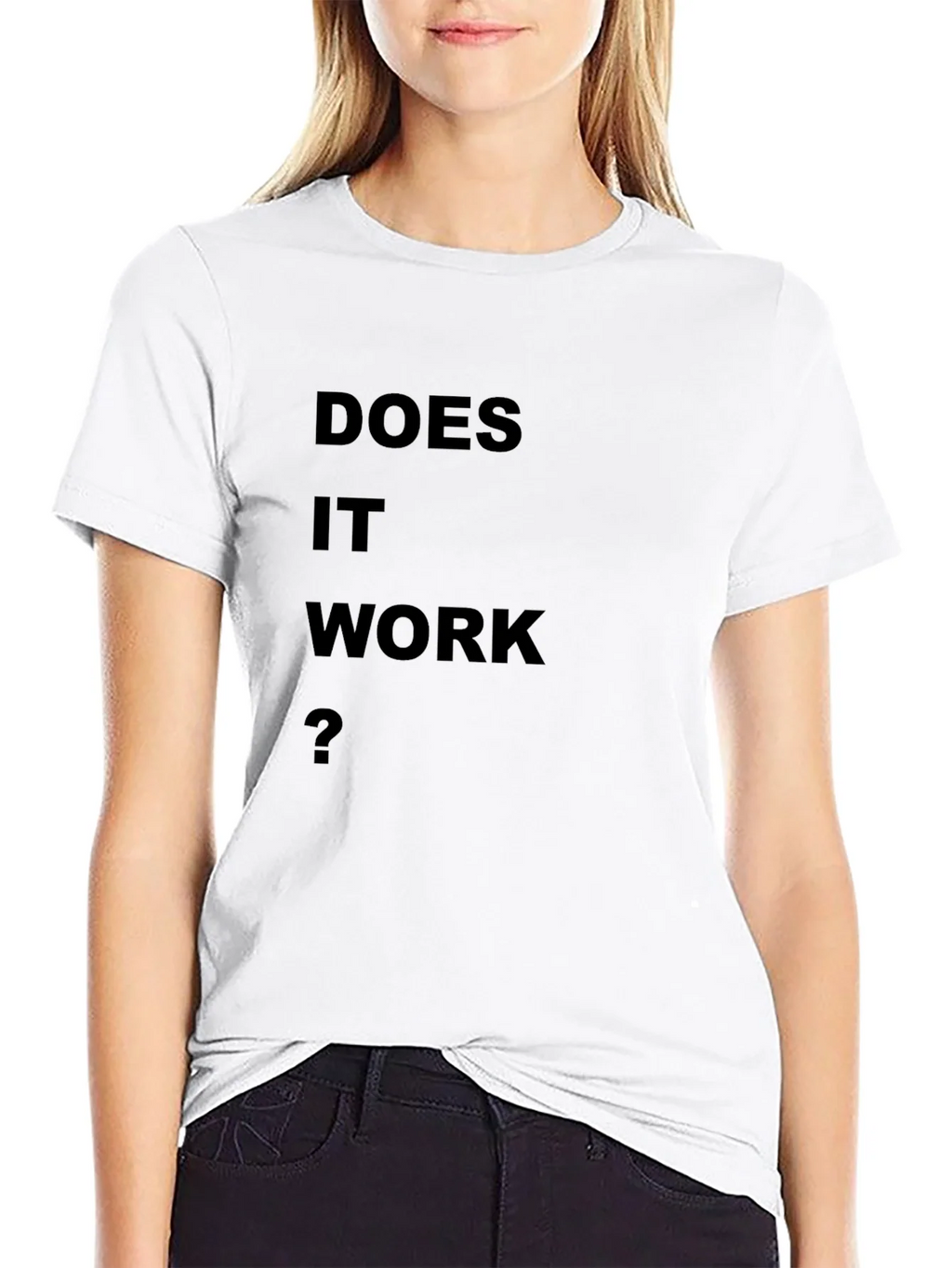 Does It Work? Black T-Shirt product image 8