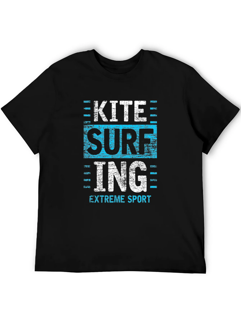 Kite Surfing Extreme Sport Graphic Tee - Black product image 5