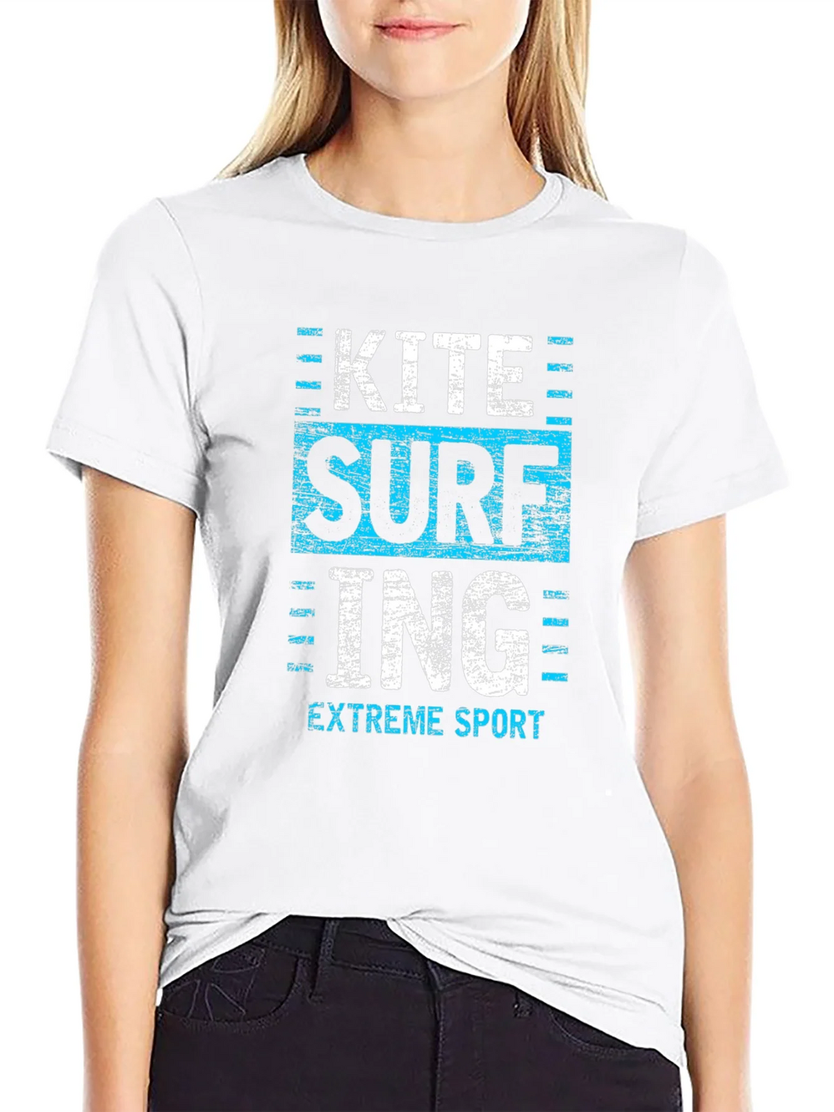 Kite Surfing Extreme Sport Graphic Tee - Black product image 8