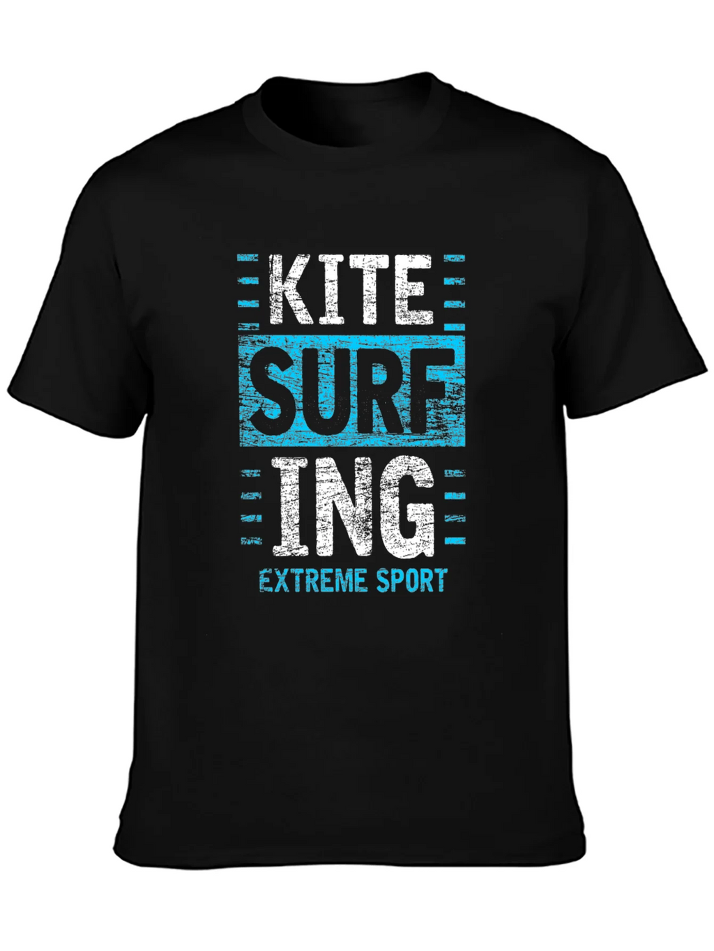 Kite Surfing Extreme Sport Graphic Tee - Black product image 3