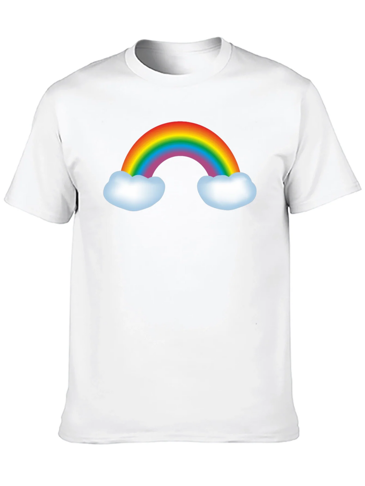 Rainbow Graphic Tee - Black Cotton Blend T-Shirt product image 9