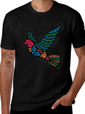 Tribal Dove Graphic Black T-Shirt product image 1
