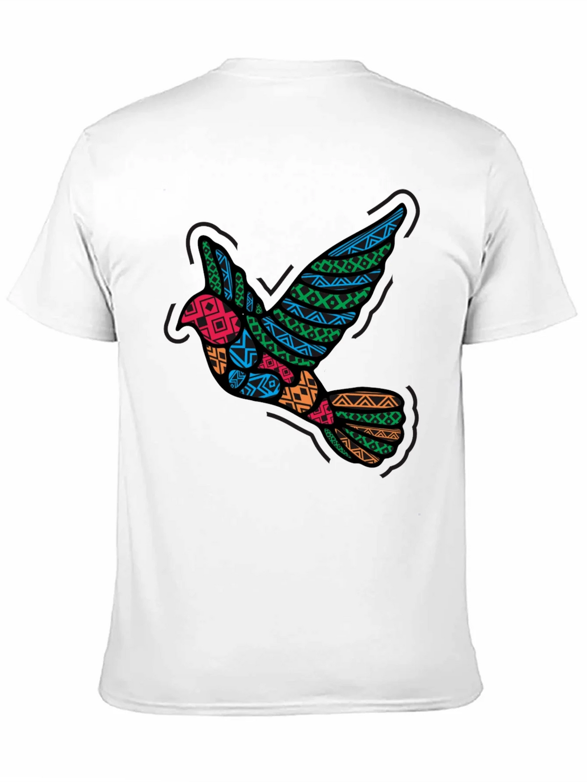 Tribal Dove Graphic Black T-Shirt product image 10