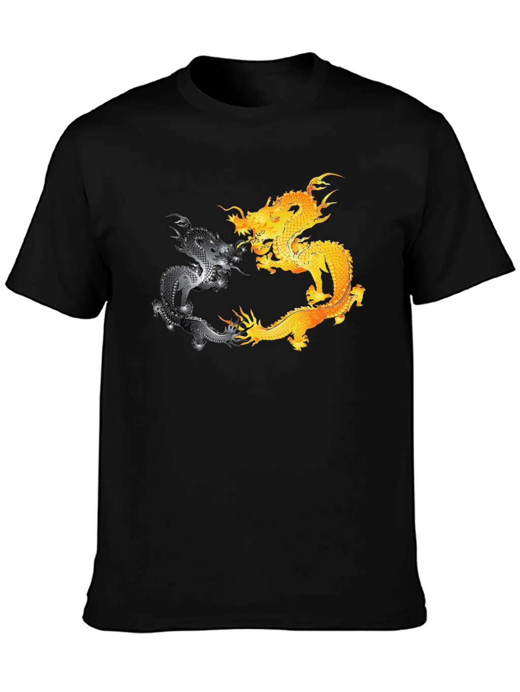 Yin Yang Dragons Graphic T-Shirt product image 3