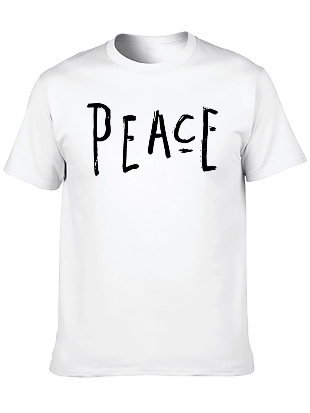 Peace Graphic Black T-Shirt Casual Wear product image 9