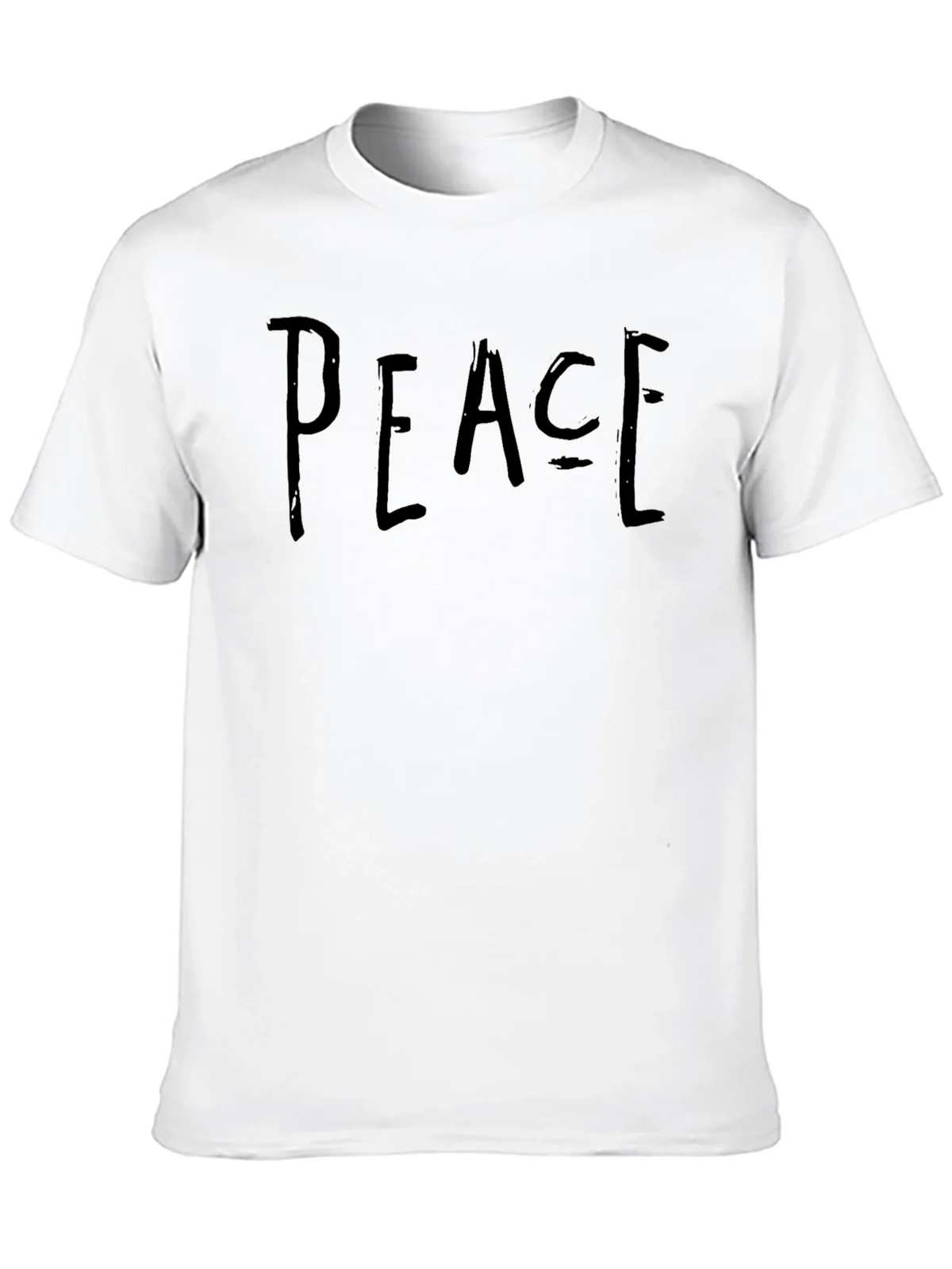 Peace Graphic Black T-Shirt Casual Wear product image 9