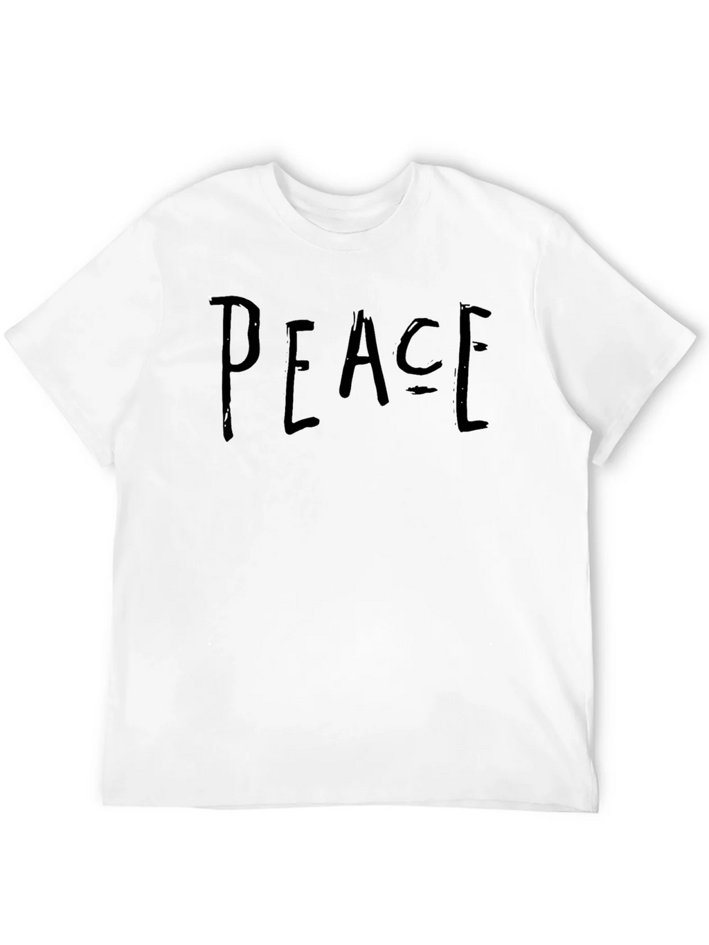 Peace Graphic Black T-Shirt Casual Wear product image 11