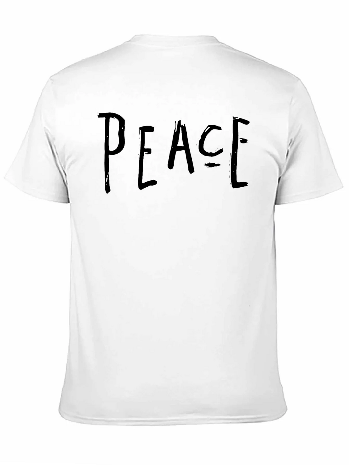 Peace Graphic Black T-Shirt Casual Wear product image 10